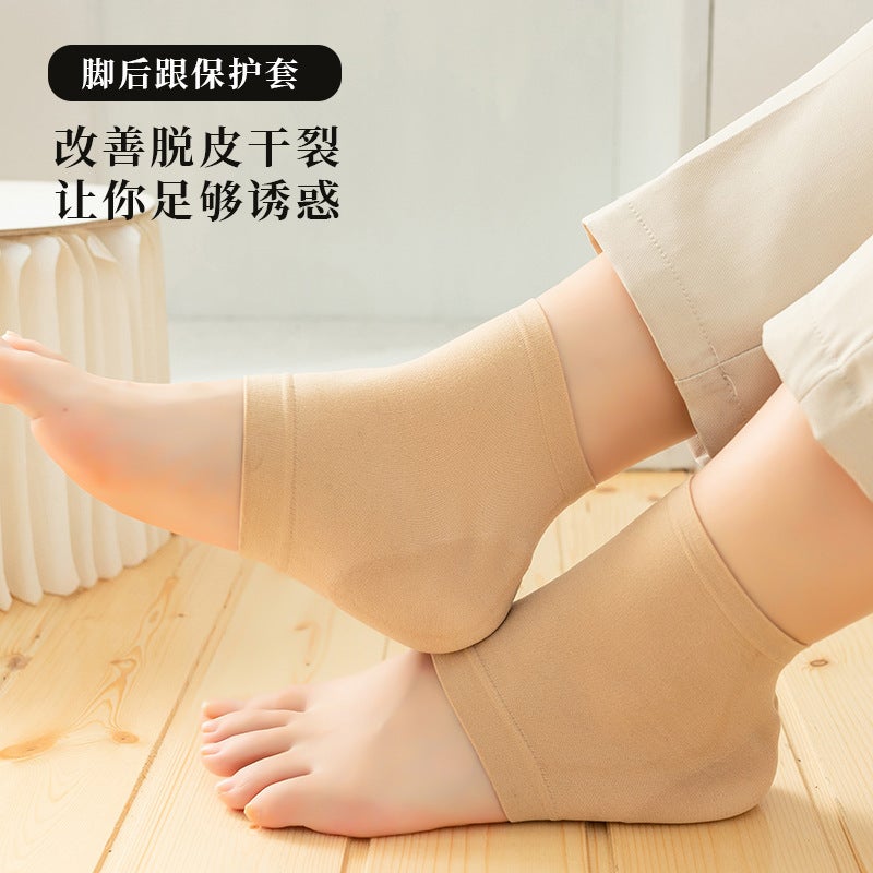 Men'S And Women'S Silicone Anti-Cracking Socks Set To Relieve Heel Pain And Prevent Foot Cracking Set Moisturizing Spa Spa Socks Manufacturers - Image 1